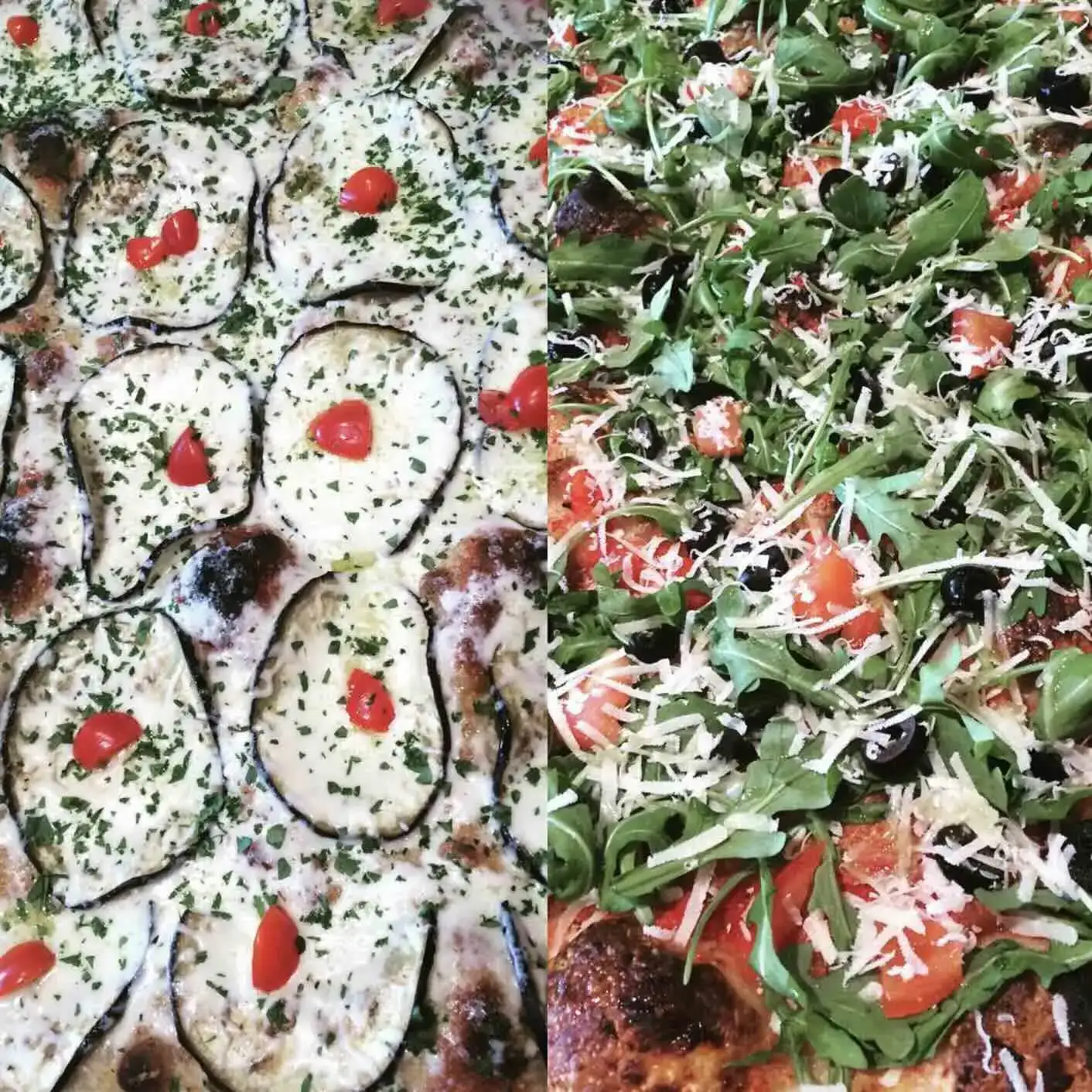 Ingrédients italiens frais pour pizza al taglio — Taglio di Roma, Laval